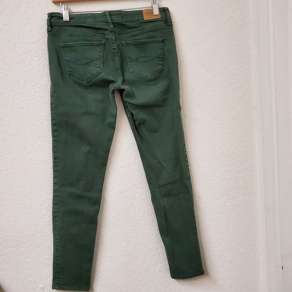 Abercrombie & Finch Skinny Jean Green Women's Size 4 (WP229) - Picture 8 of 8